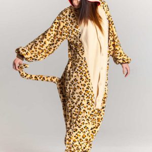 Luipaard Onesie Kind Panter Kinder Kostuum Pak Jungle Dierenpak