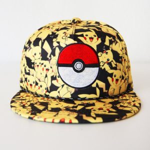Pikachu pet overall print geel